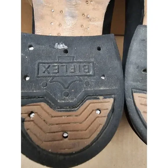 Semental Rancho Mens Black Western Chelsea Boots Leather Rodeo Square Toe 27.5 9